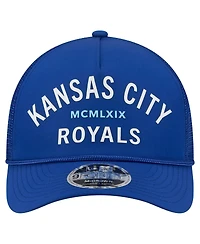 New Era Men's Royal Kansas City Royals Minimalist 9FORTY A-Frame Adjustable Hat