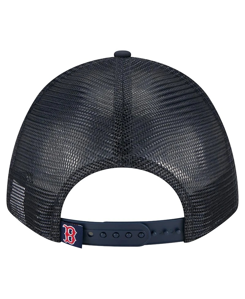 New Era Men's Navy Boston Red Sox Minimalist 9FORTY A-Frame Adjustable Hat