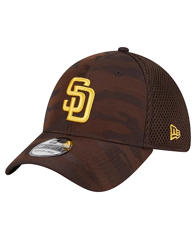 New Era Men's Dark Brown San Diego Padres Subtle Camo 39THIRTY Flex Hat