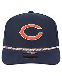 New Era Men's Navy Chicago Bears Gameday Multi Rope 9SEVENTY Stretch Snap Hat