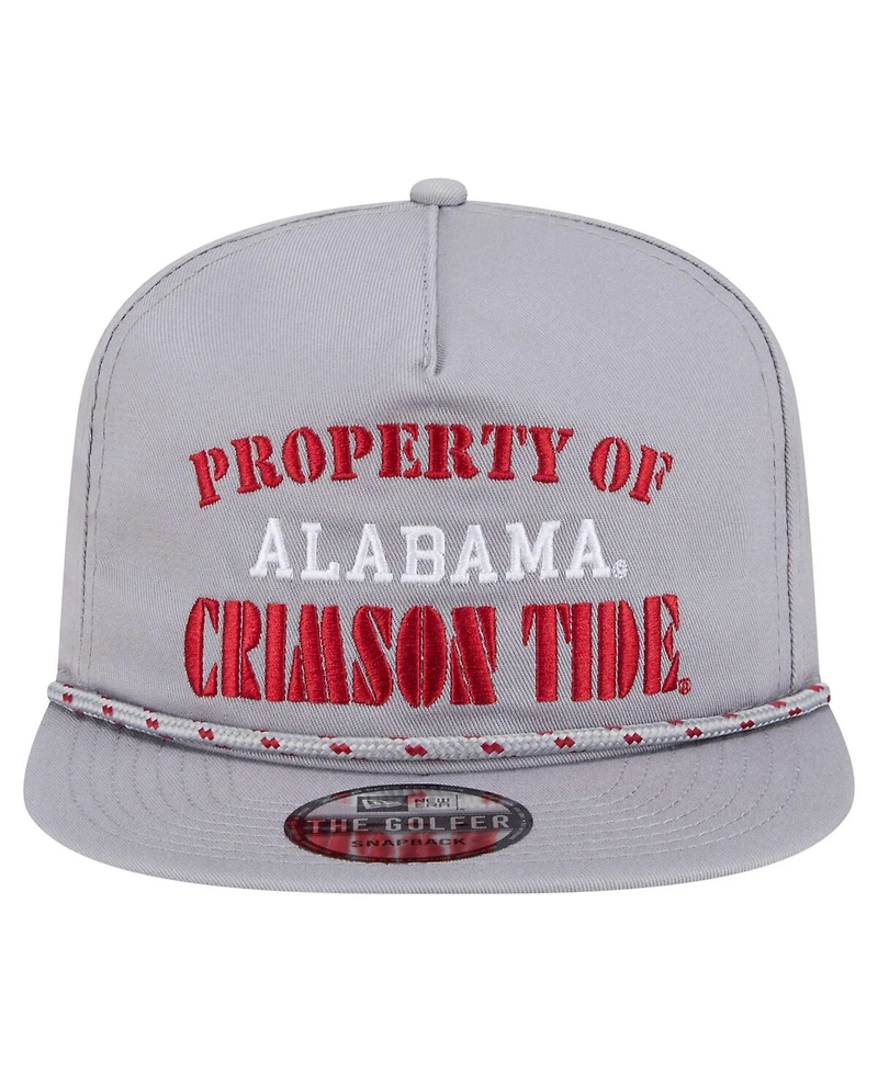New Era Men's Gray Alabama Crimson Tide Golfer Vintage Adjustable Hat