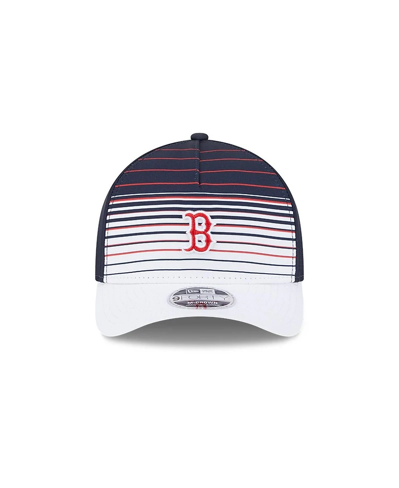 New Era Men's Navy Boston Red Sox Gradient 9FORTY M-Crown Adjustable Hat