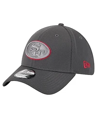 New Era Men's Graphite San Francisco 49ers Main 39THIRTY Flex Hat