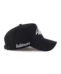 '47 Brand Men's Black Baltimore Ravens Foundation Offside Adjustable Hat