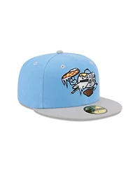 New Era Men's Light Blue Wisconsin Timber Rattlers Theme Nights 59FIFTY Fitted Hat