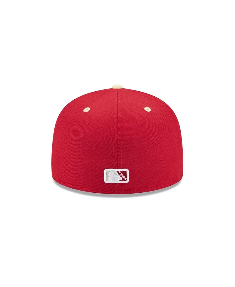 New Era Men's Red Rocket City Trash Pandas Theme Nights 59FIFTY Fitted Hat