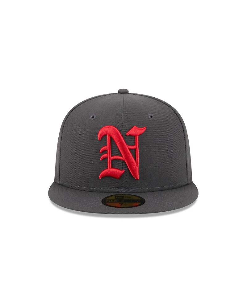 New Era Men's Gray Norfolk Tides Theme Nights 59FIFTY Fitted Hat