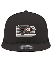 New Era Men's Black Philadelphia Flyers State Pride 9FIFTY Snapback Hat