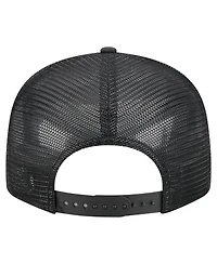 New Era Men's Black Chicago White Sox Split Panel 9FIFTY Trucker Snapback Hat