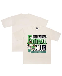 Peace Collective x Sesame Street Men's and Women's Cream Seattle Sounders Fc Heavyweight T-Shirt
