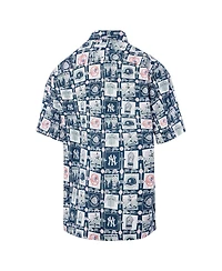 Reyn Spooner Men's Navy New York Yankees Champions Scenic Button-Up Shirt