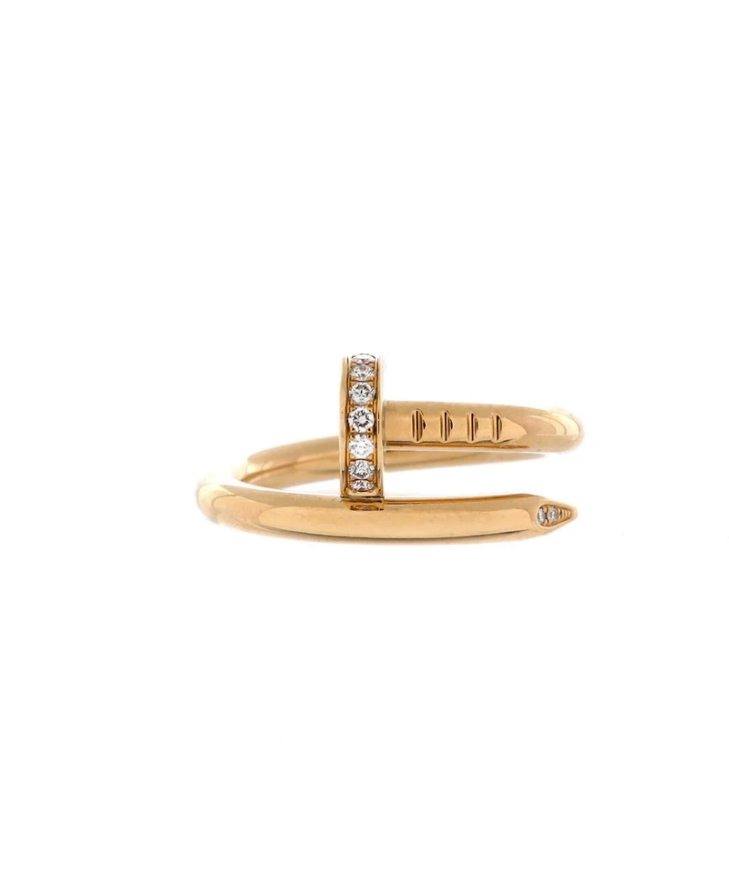 Pre-Owned Cartier Juste un Clou Ring 18K Gold and Diamonds