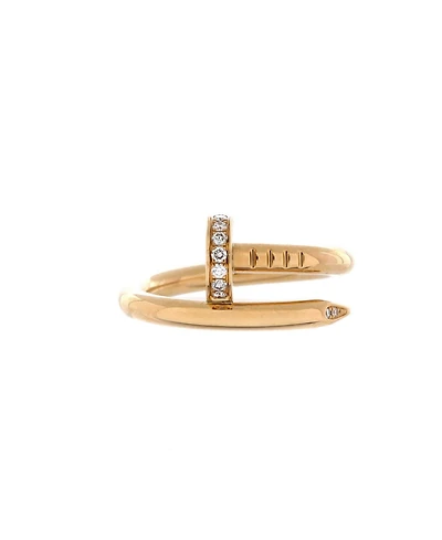Pre-Owned Cartier Juste un Clou Ring 18K Gold and Diamonds
