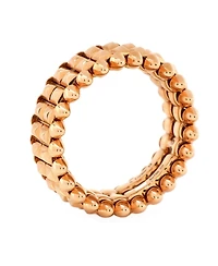 Pre-Owned Cartier Double Row Clash de Cartier Ring 18K Rose Gold