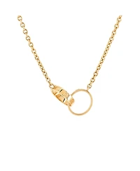 Pre-Owned Cartier Love Interlocking Necklace 18K Gold