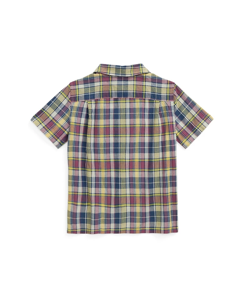 Polo Ralph Lauren Toddler and Little Boys Plaid Camp Shirt