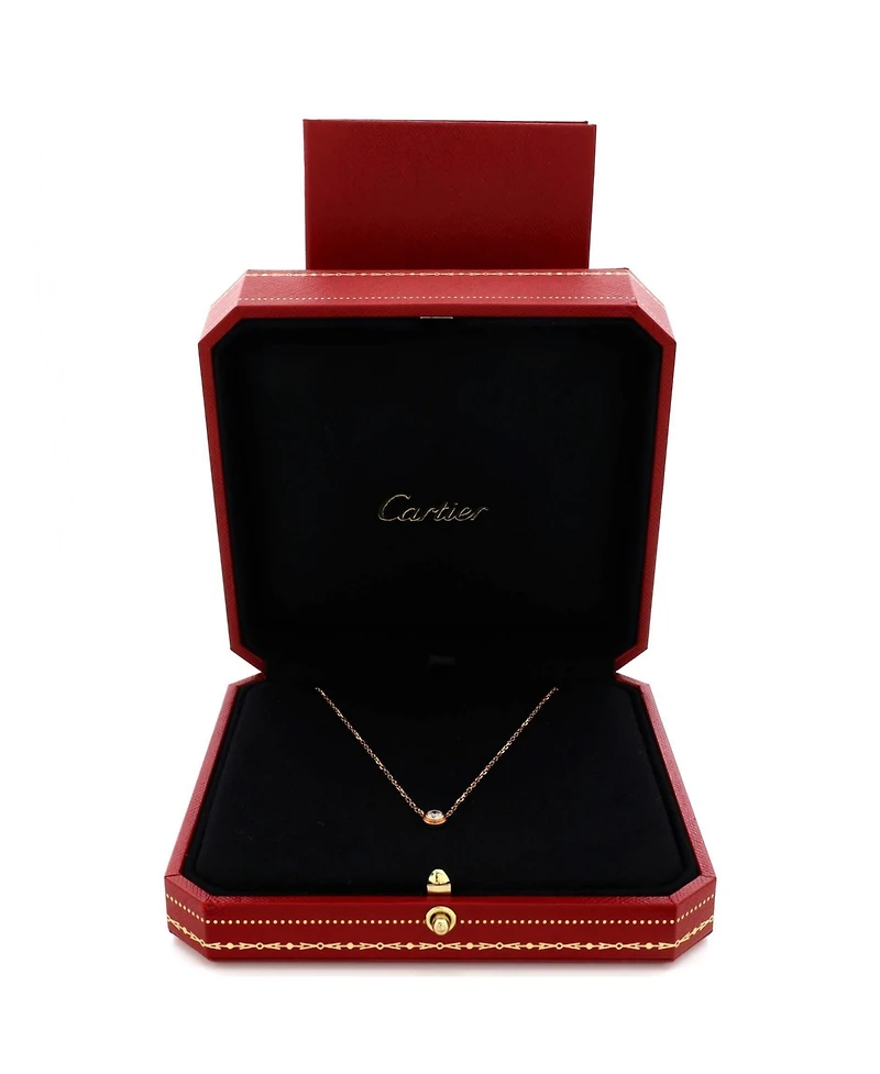 Pre-Owned Cartier Large D'Amour Pendant Necklace 18K Rose Gold with Diamond