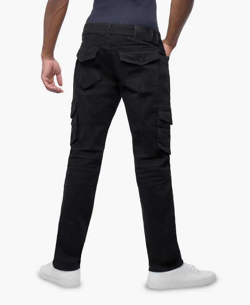 Xray Men's Slim Fit Flex Cargo Jeans