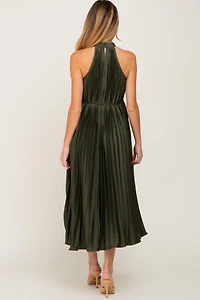 Pinkblush Maternity Olive Pleated Halter Dress
