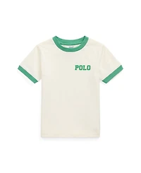 Polo Ralph Lauren Toddler and Little Boys Logo Jersey Ringer T-Shirt
