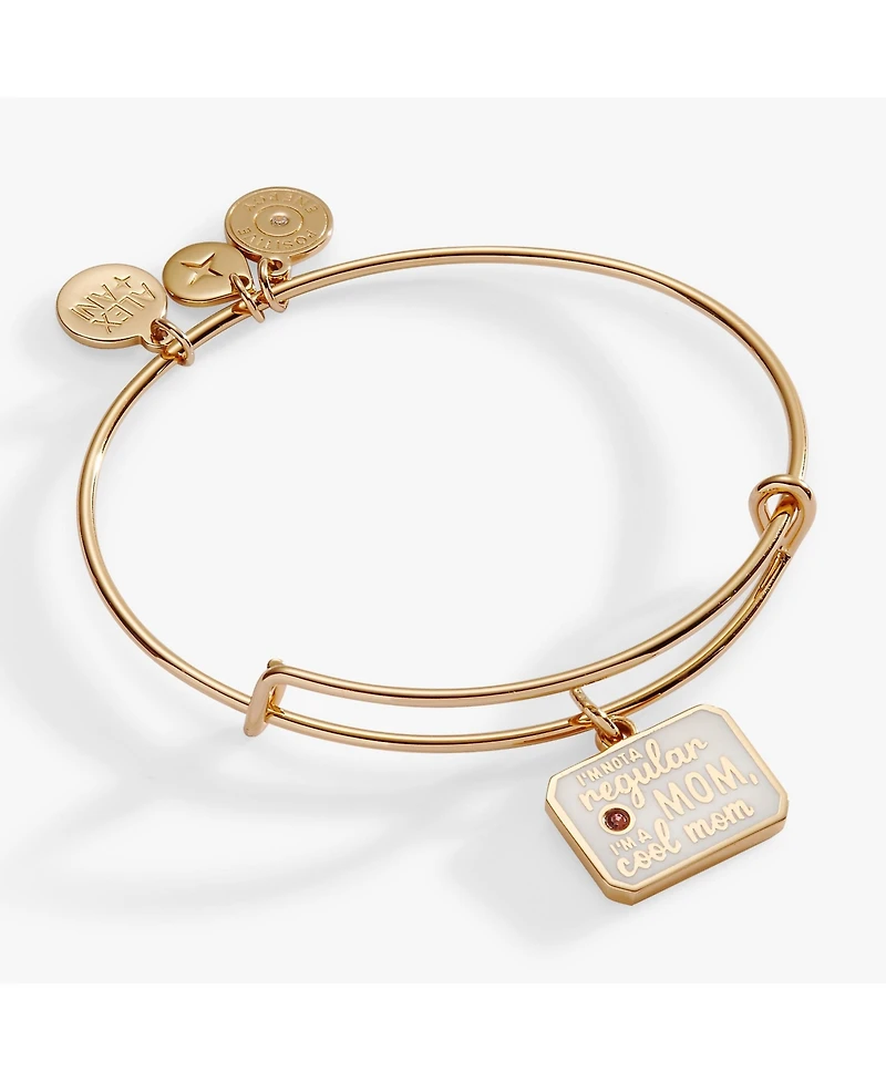 “I m Not a Regular Mom, I m a Cool Mom” Charm Bangle Bracelet