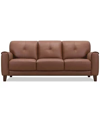 Ashlinn 84" 3 Seat Leather Sofa, Exclusively at Macy's