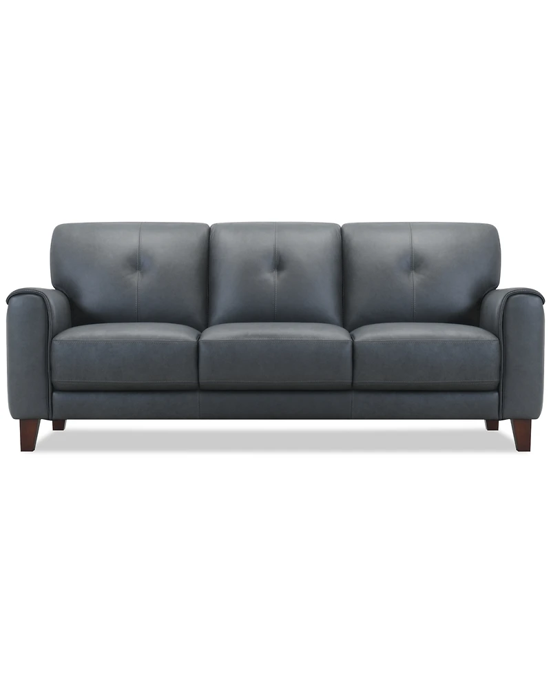 Ashlinn 84" 3 Seat Leather Sofa, Exclusively at Macy's