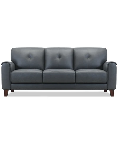 Ashlinn 84" 3 Seat Leather Sofa, Exclusively at Macy's