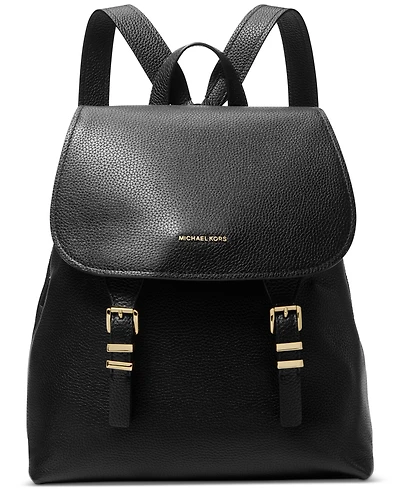 Michael Michael Kors Quinn Medium Leather Flap Backpack