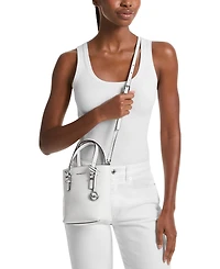 Michael Kors Quinn Extra Small Leather North South Tote Crossbody