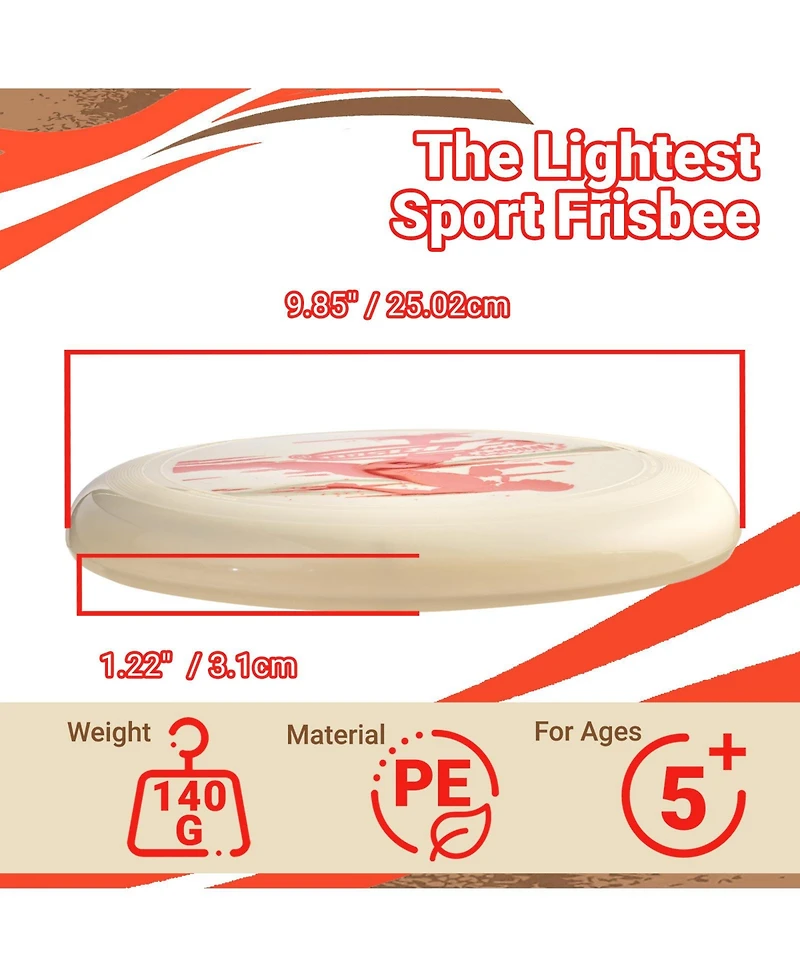 Wham-o Frisbee All Sport Disc 140g, 9.85 Inch, Durable and Non-Slip Grip for Outdoor Team Sports and Family Fun - 2 Pack