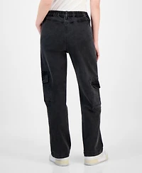 Madden Girl Juniors' Super High-Rise Cargo Skater Jeans