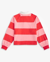 Tommy Hilfiger Big Girls Cotton Rugby Stripe Sweatshirt