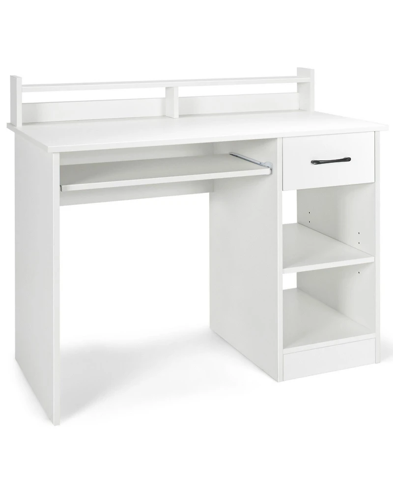 Study Laptop Table with Drawer and Keyboard Tray