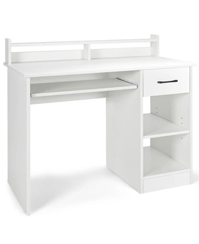 Study Laptop Table with Drawer and Keyboard Tray
