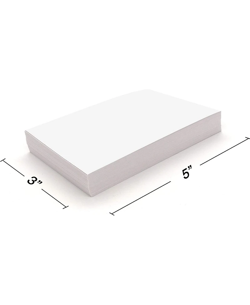Index Cards Ruled Colored Heavy Weight Durable 3 X 5 Inch Plain Back Lined Note for School Home and Office - 100