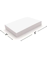 Index Cards Ruled Colored Heavy Weight Durable 3 X 5 Inch Plain Back Lined Note for School Home and Office - 100