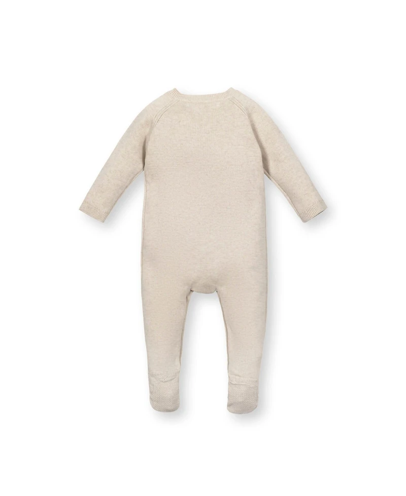 Hope & Henry Baby Organic Raglan Footed Sweater Romper