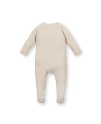 Hope & Henry Baby Organic Raglan Footed Sweater Romper