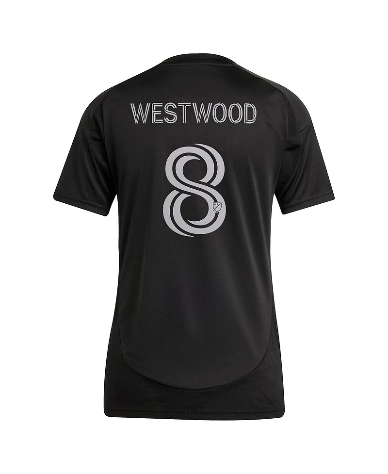 Adidas Women's Ashley Westwood Black Charlotte Fc 2025 Fortress Kit Replica Player Jersey