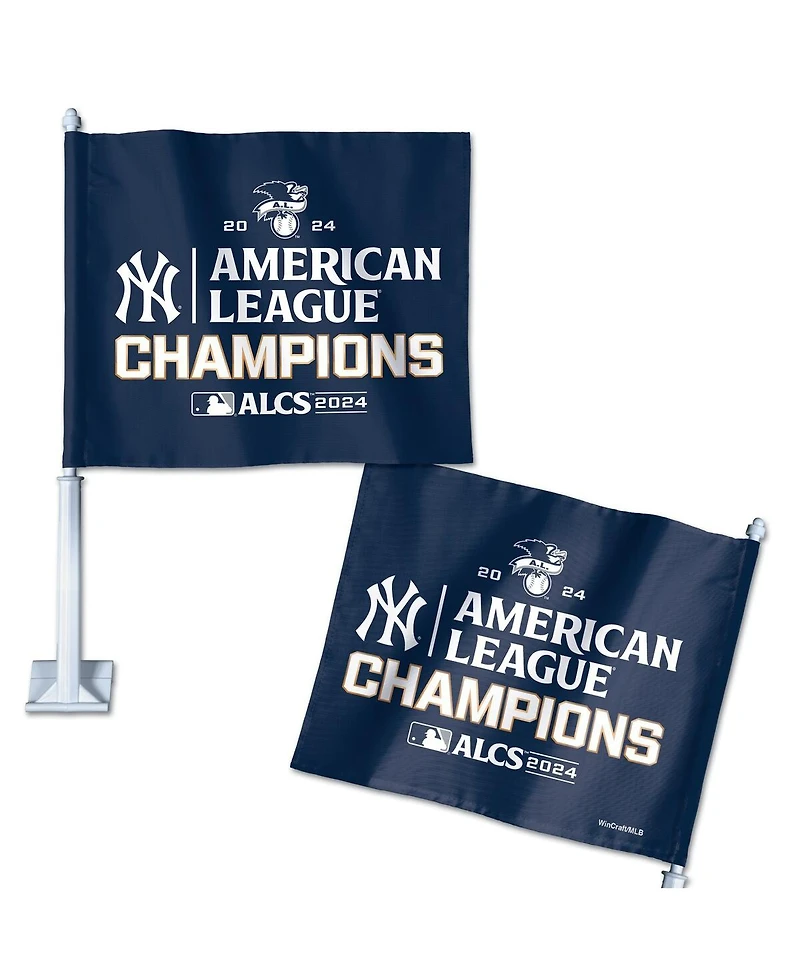 Wincraft New York Yankees 2024 American League Champions On-Field/Locker Room Celebration Two-Sided Car Flag
