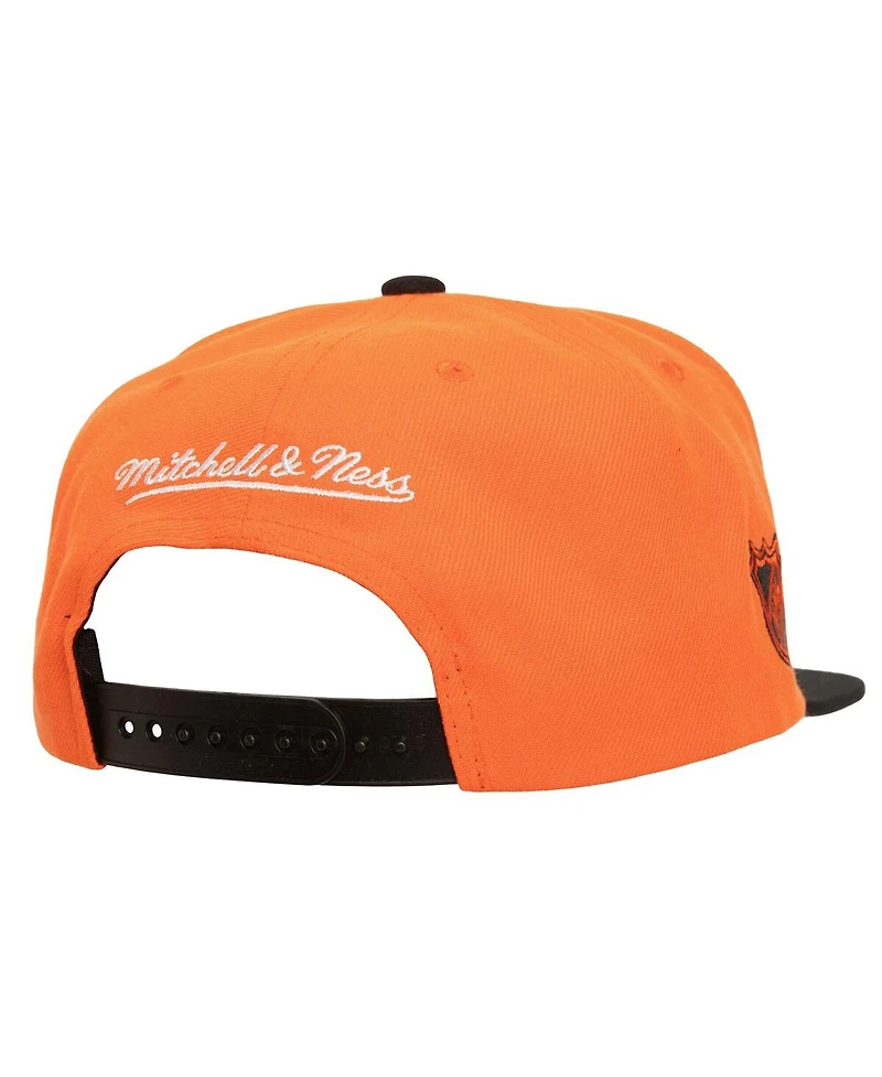 Mitchell & Ness Men's Orange Philadelphia Flyers Soul Triple Up Snapback Hat