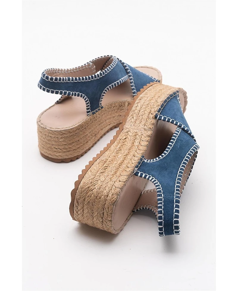 Forever & Always Shoes Bellezza Leather Platform Sandals