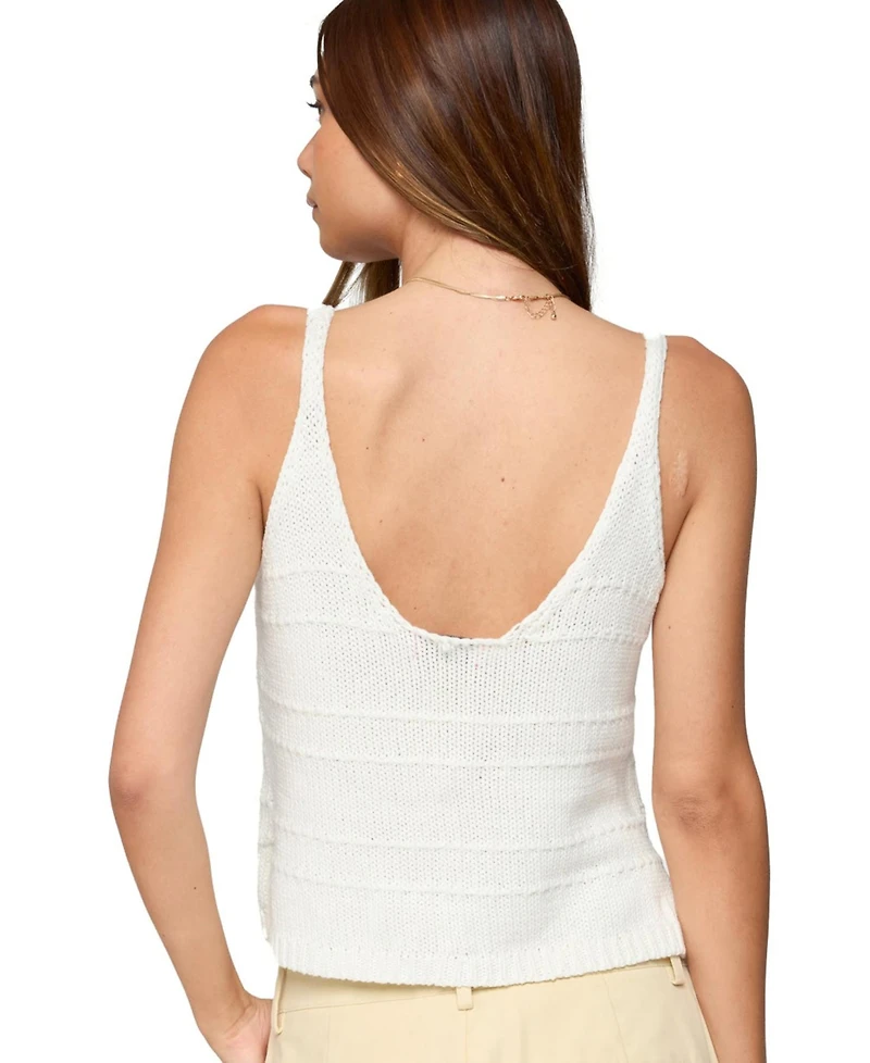 Edikted Women's Mikinley Split Front Knit Tank Top