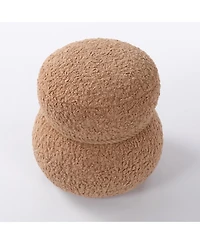 14" Wide Modern Snowman Entryway Ottoman Footstool-The Pop Home
