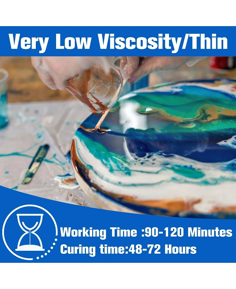 Crystal Clear Deep Pour Epoxy Resin Kit