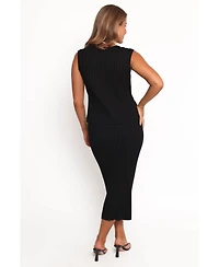 Petal and Pup Women's Richelle Ribbed Knit Skirt Set