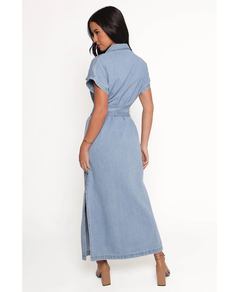 Petal and Pup Women's Griffin Shirt Maxi Dress