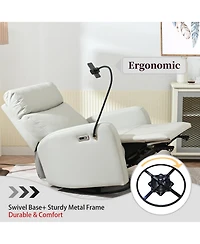 Streamdale 270 Power Swivel Recliner with Usb Ports for Nursery & Living Room