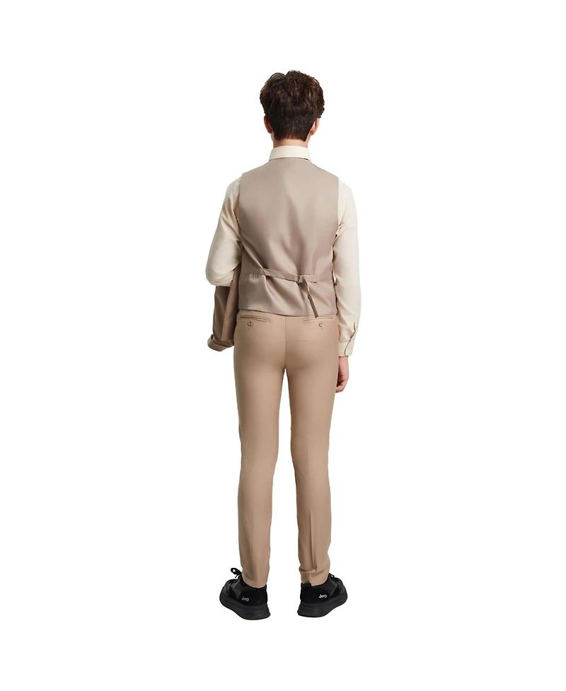 Stacy Adams Little Boys Mid Tan 5 Pc Suit